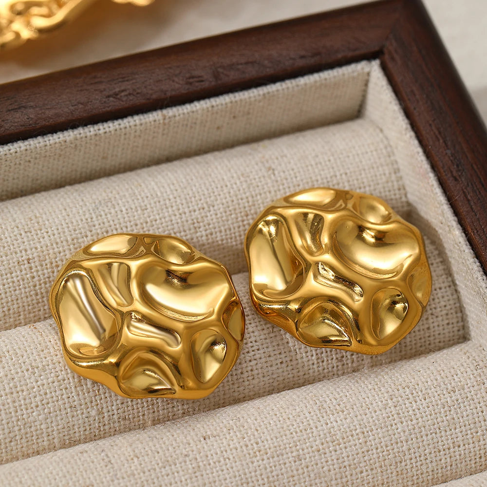 Kolczyki Toujours-Kolczyki-Bijoume.pl-Złoty - koło-Bijoume.pl