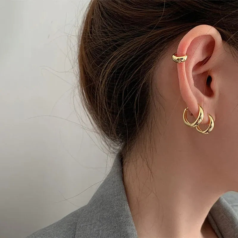 Kolczyki Classy-Kolczyki-Bijoume.pl-Złoty-6mm-Bijoume.pl