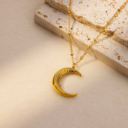 Naszyjnik z księżycem Moon-Naszyjnik-Bijoume.pl